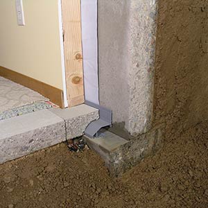 Footer System - Water Guard Drain - Waterproofing Solutions